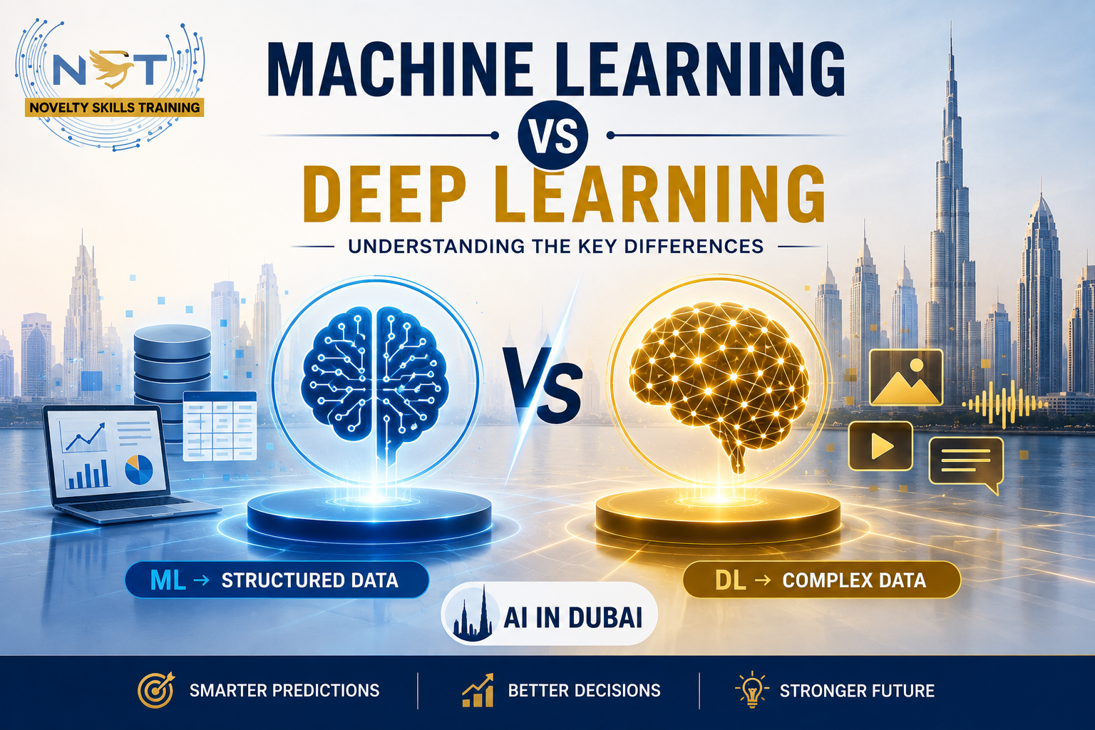 Machine Learning vs Deep Learning:  A Guide for Aspiring AI Professionals in Dubai    