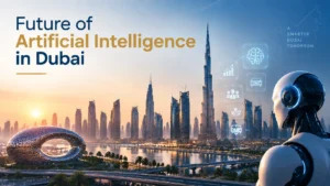 Future of artificial intelligence showing advanced AI technologies, automation, machine learning, and digital transformation